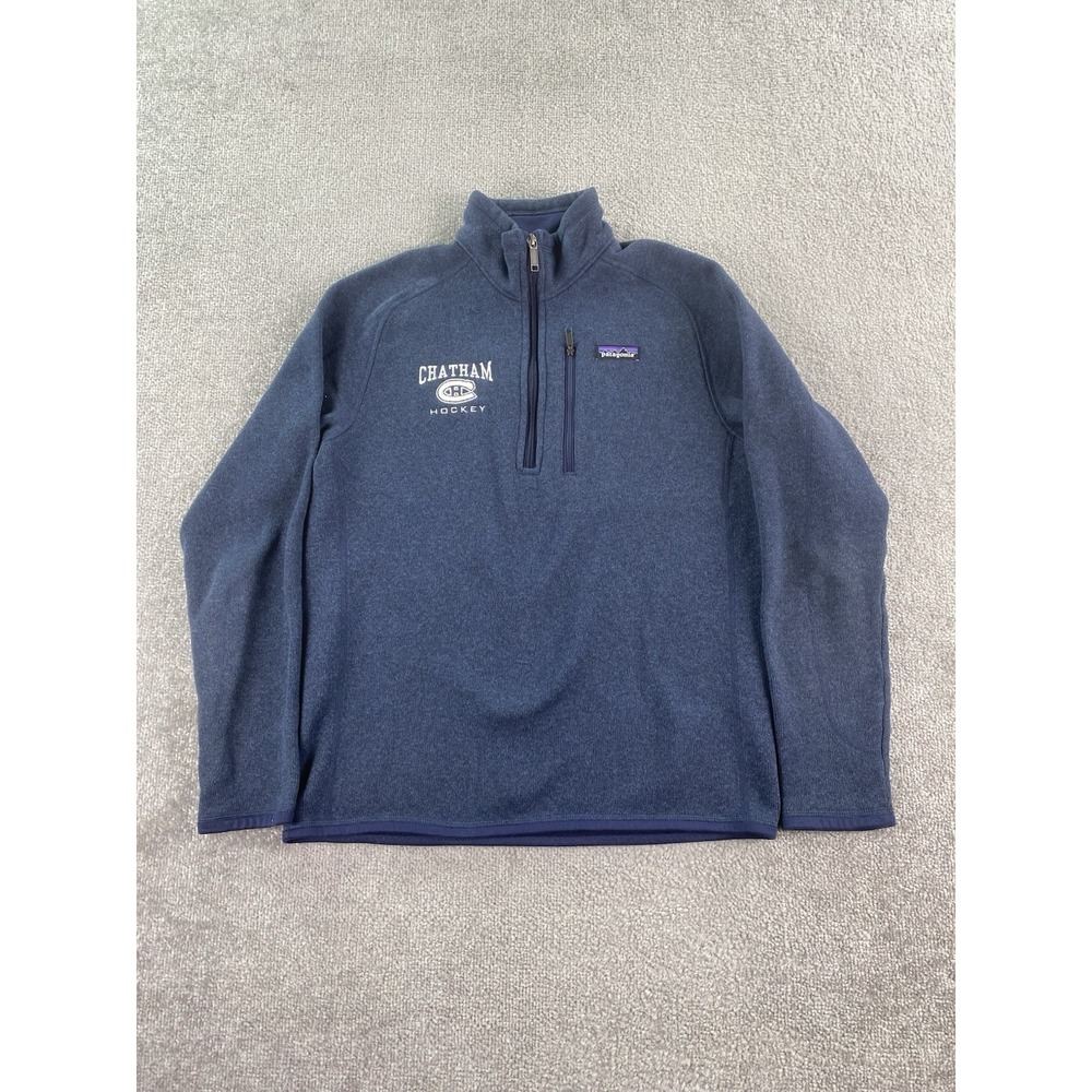 Patagonia Better Sweater Mens XS Blue Outdoor Casual 1/4 Zip Pullover Fleece